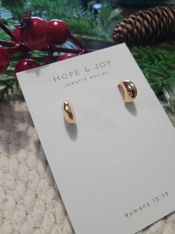 14k Gold-Plated Crescents