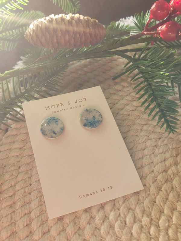 Winter Blues Studs