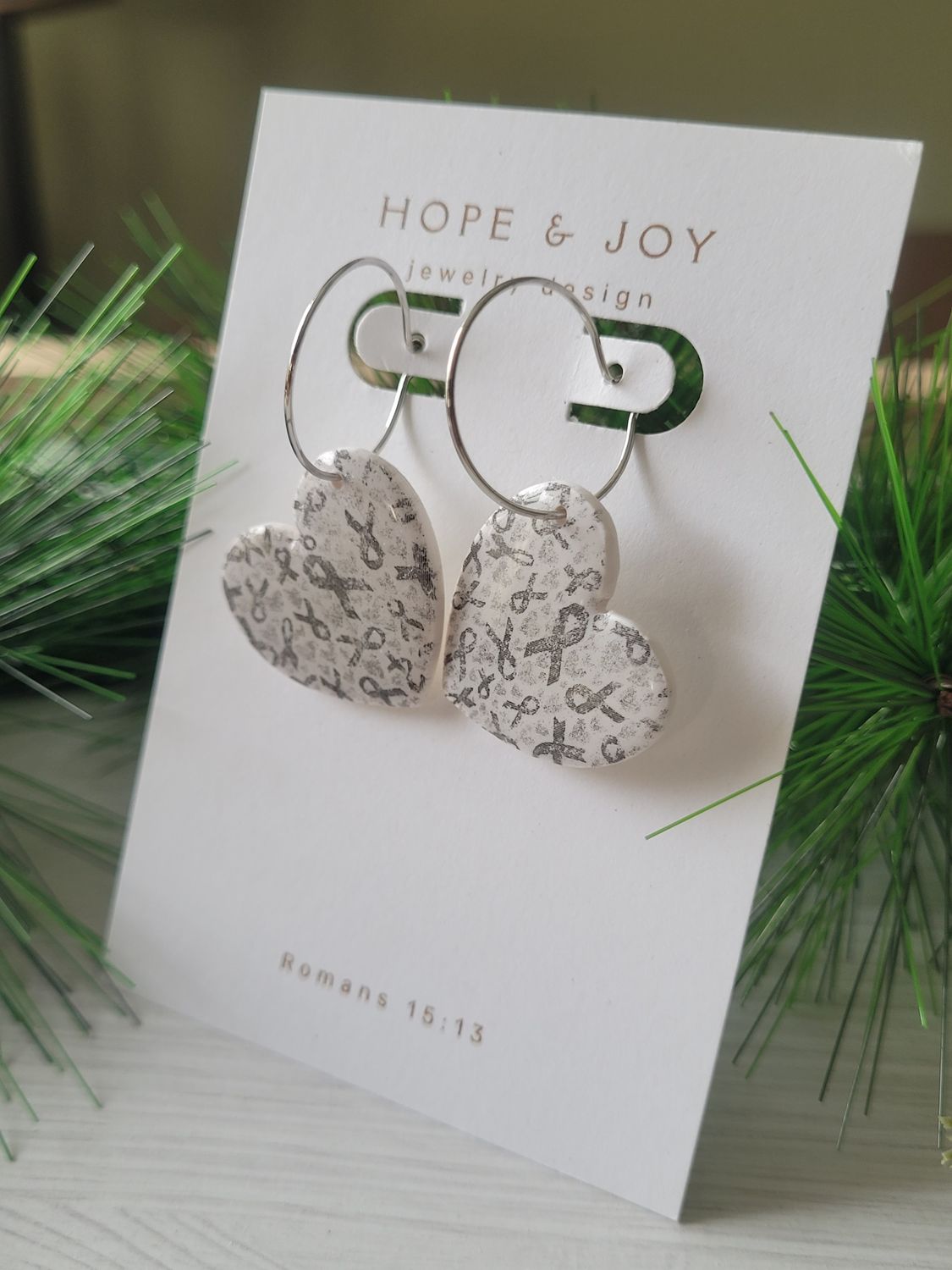 Awareness Hearts - Gray