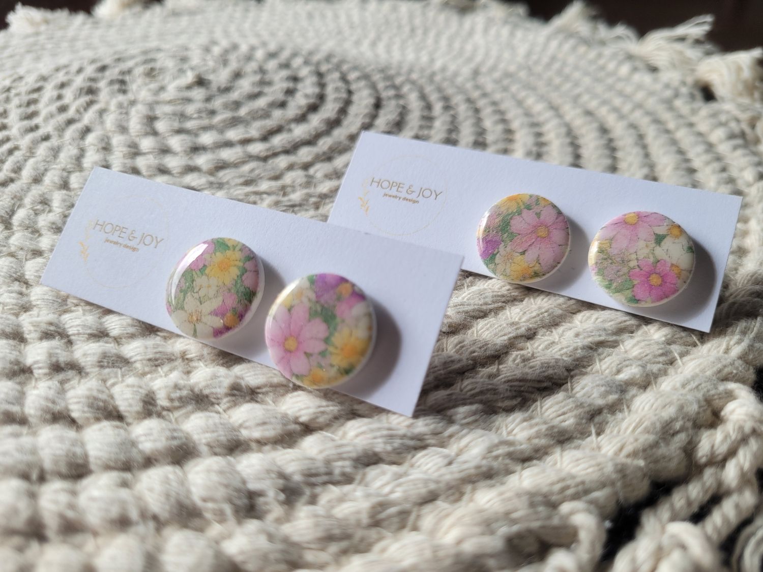 Spring Floral Statement Studs