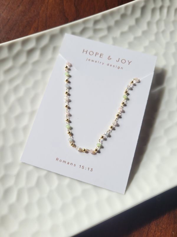 Delicate Multi-colored Neckace