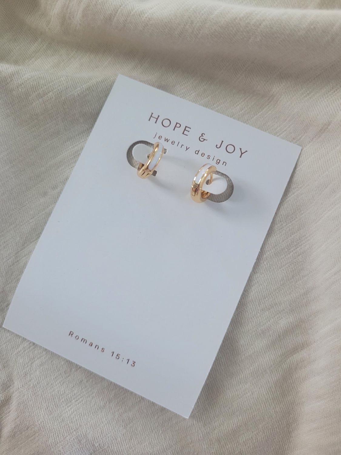 White Enamel Huggies
