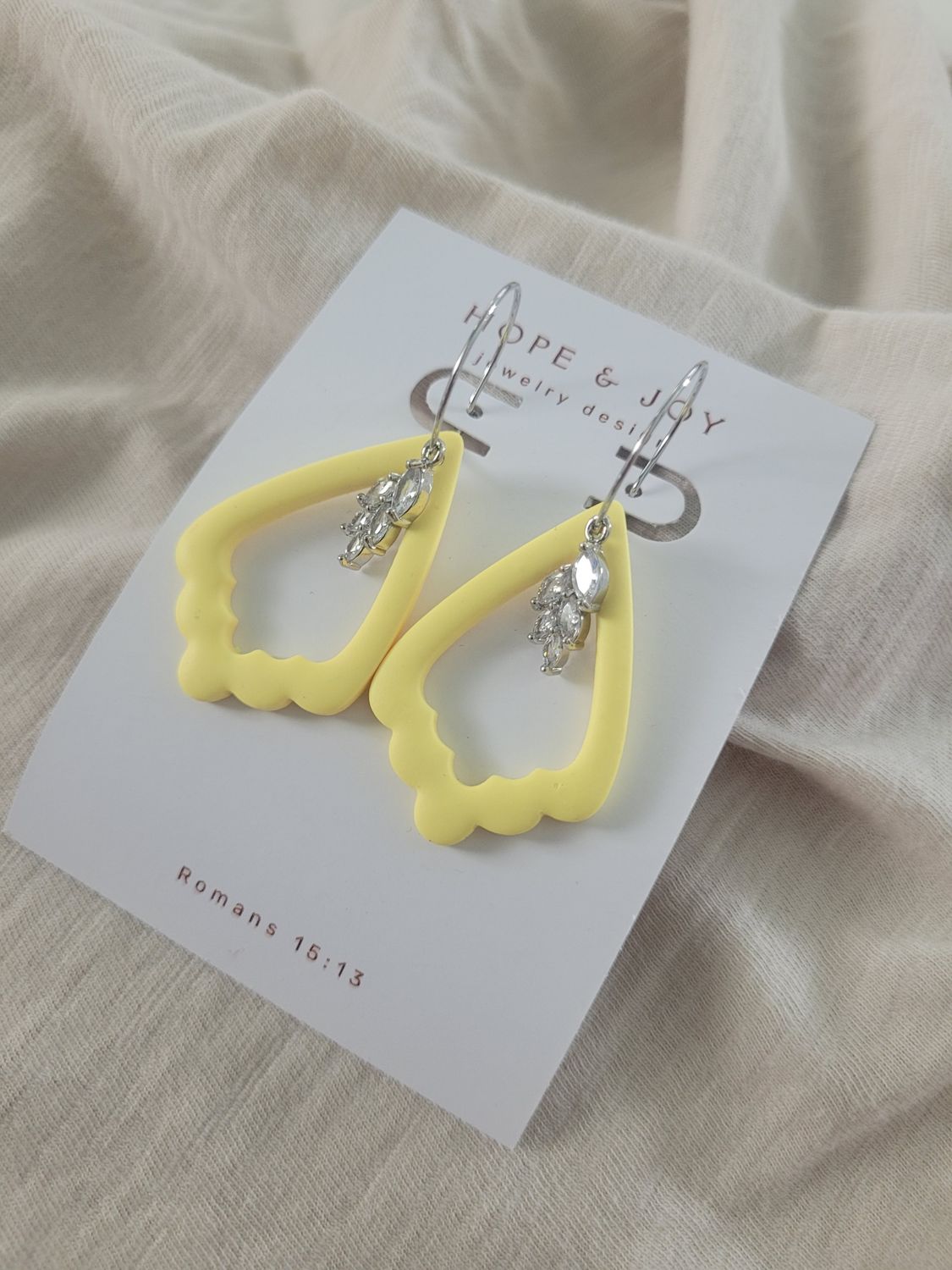 Butter-Yellow Deco Dangle
