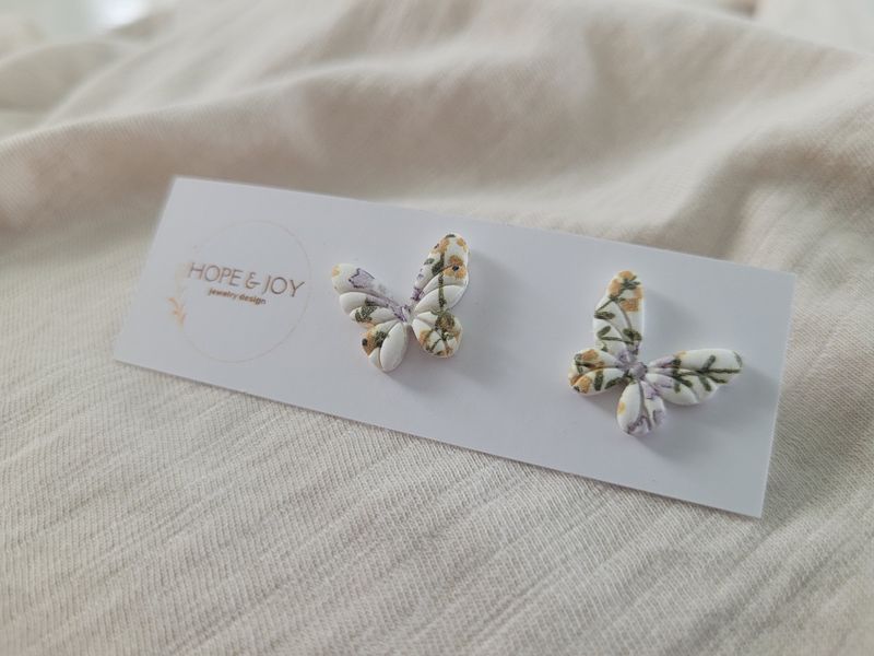Wildflower Butterfly Studs