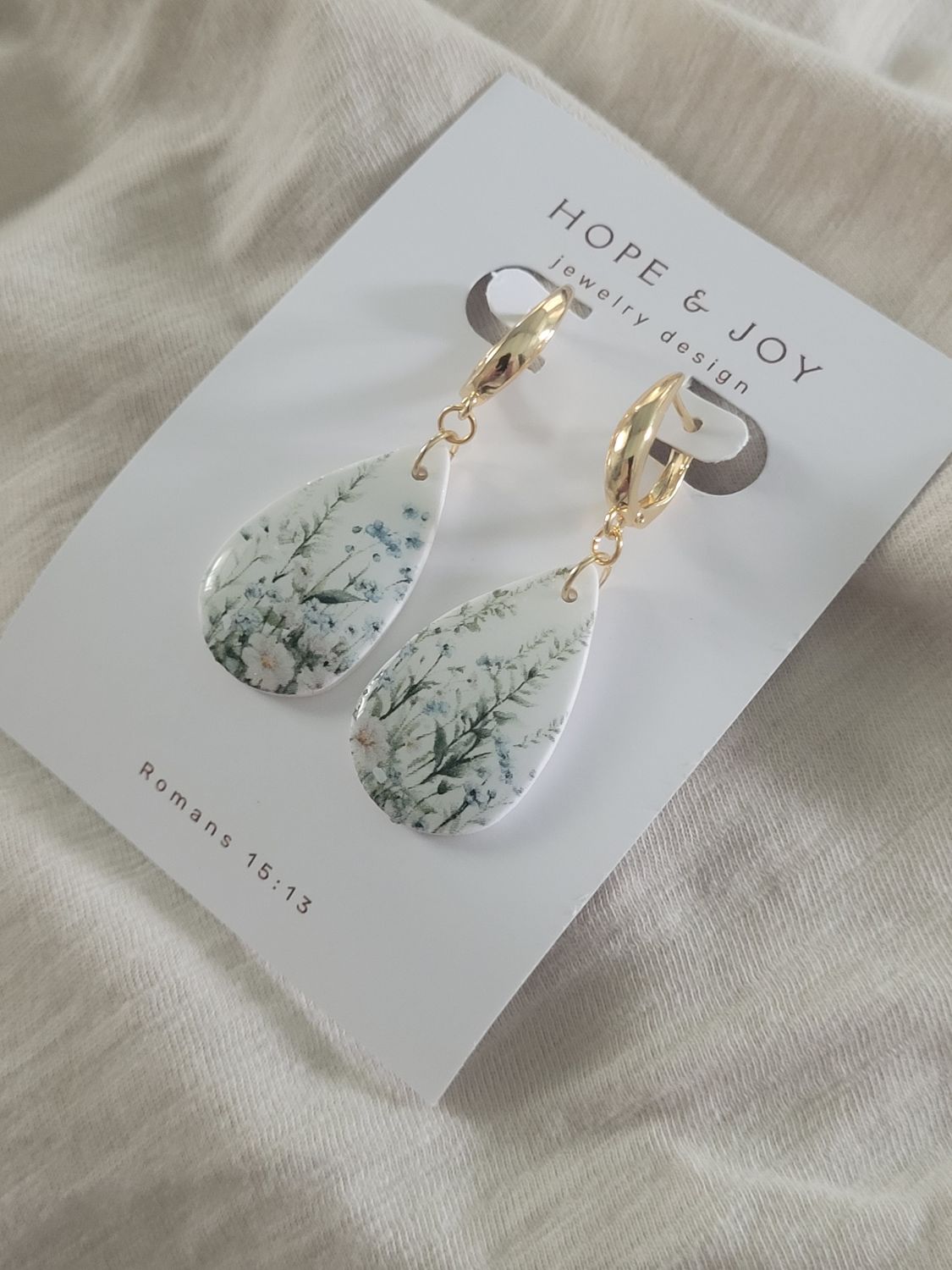 14k Gold-Plated Wildflower Dangle
