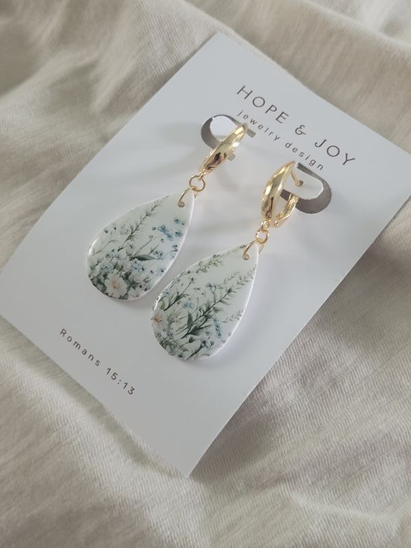 14k Gold-Plated Wildflower Dangle