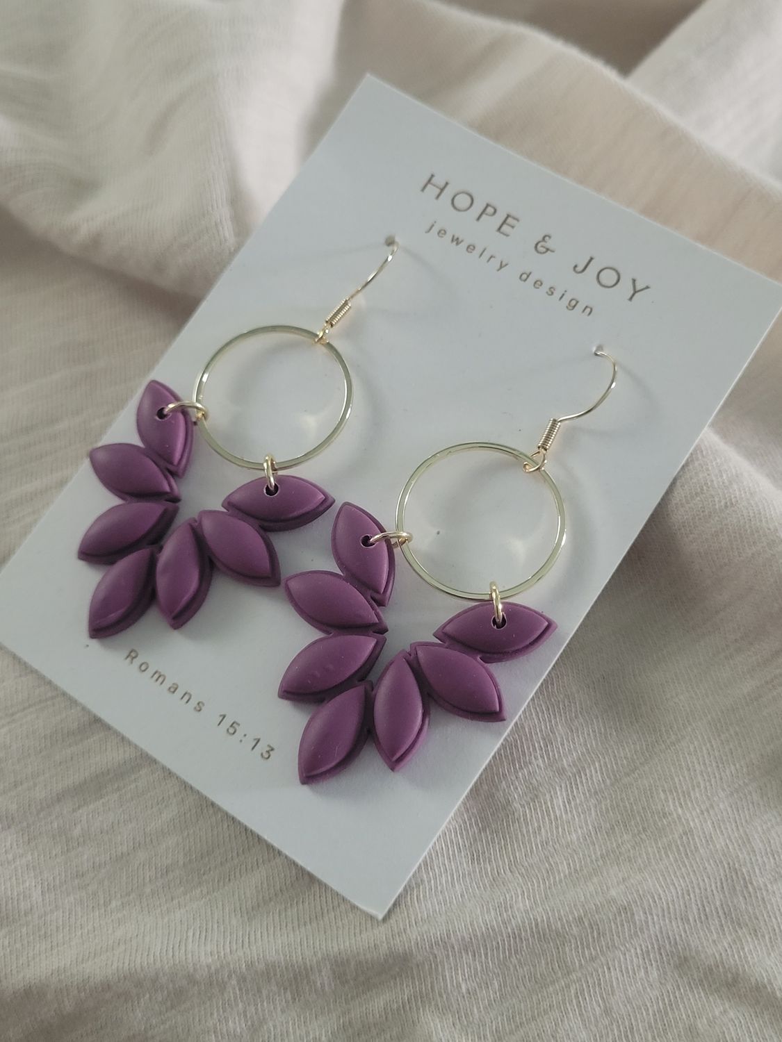 Purple Bib Dangle