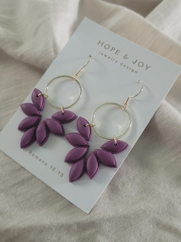 Purple Bib Dangle