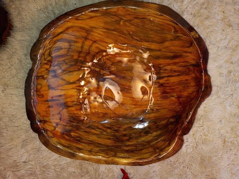 Red Wood Burl Bowl #2