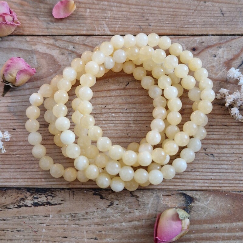 Bracelet - Calcite jaune orange 