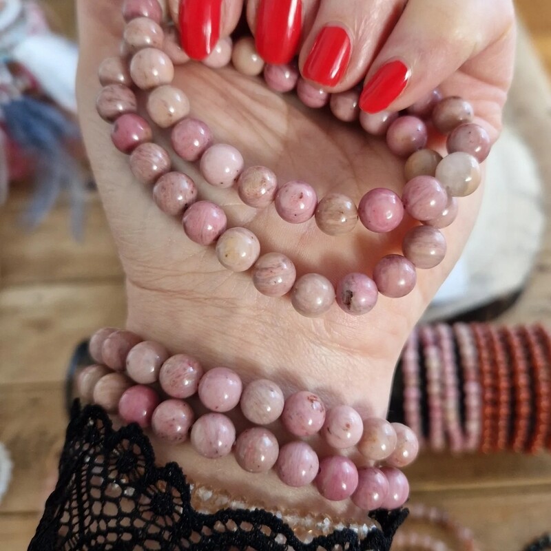 Bracelet Rhodonite Amour de soi Bracelet Rhodonite Amour de soi