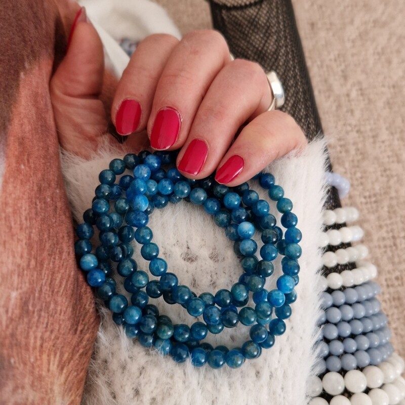 Bracelet Apatite bleue 