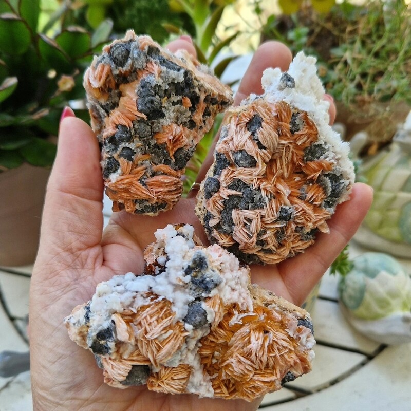 Barytine brute naturelle avec galène