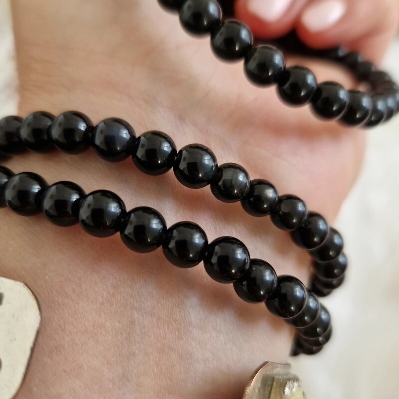 Bracelet obsidienne oeil céleste