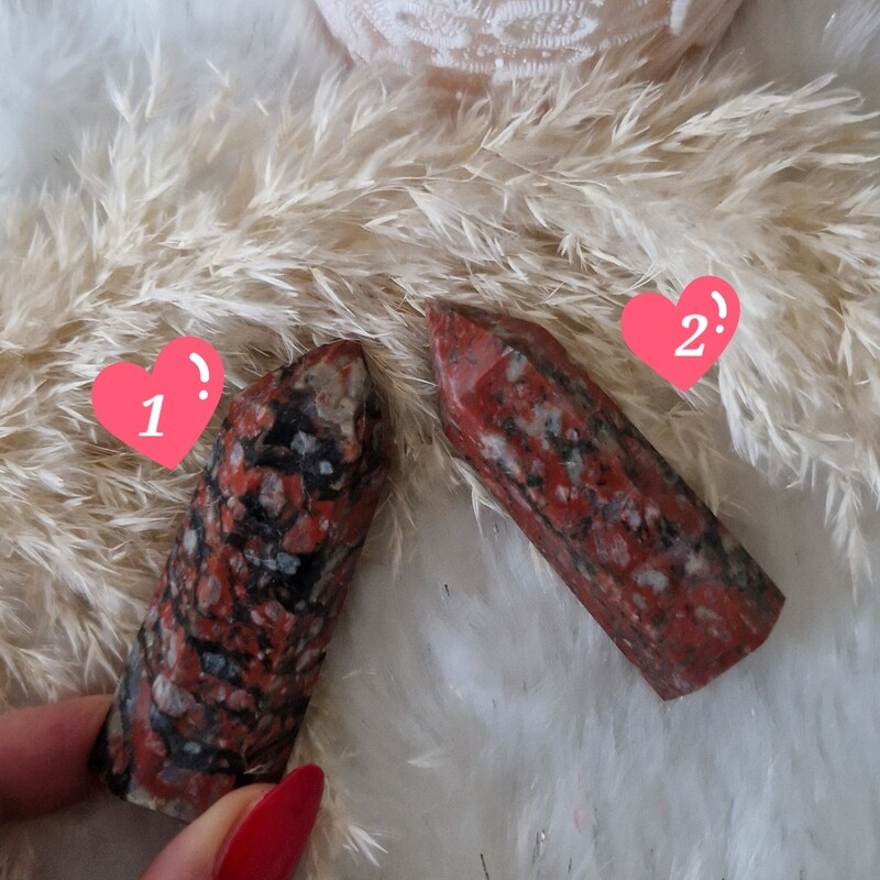 Jolies pointes en Jaspe fossile