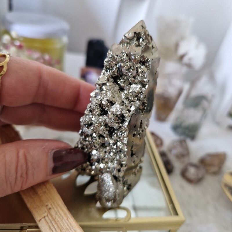 Tour de pyrite de fer extra Pérou