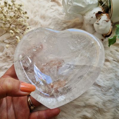 Coeur de cristal de roche 640g