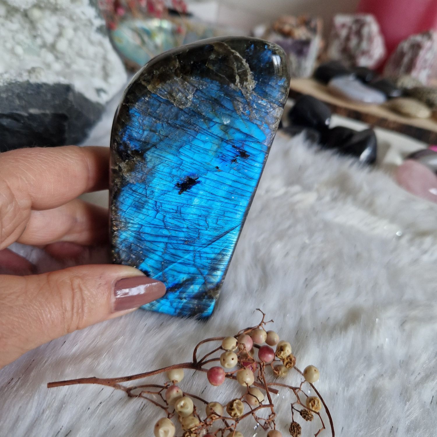 Labradorite bleue forme libre