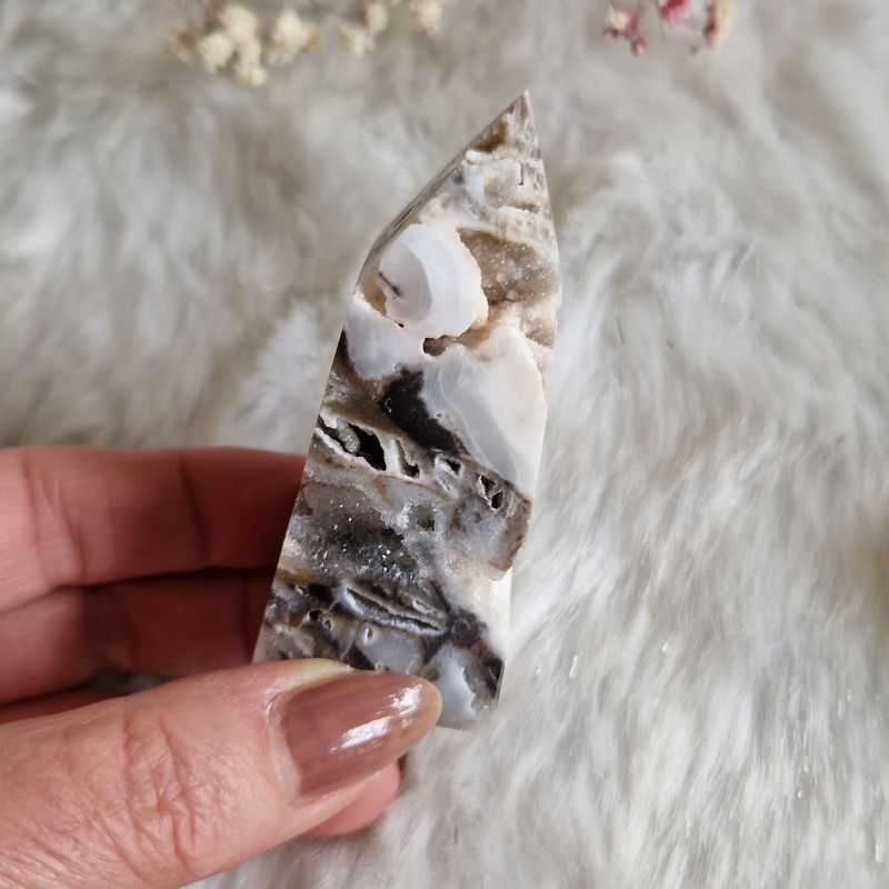 Rare Sphalérite tour drusy