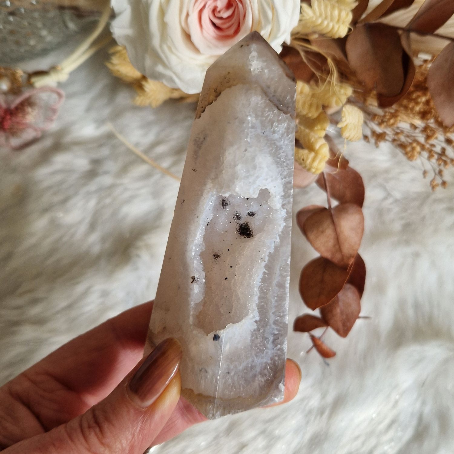 Tour d'Agate drusy extra