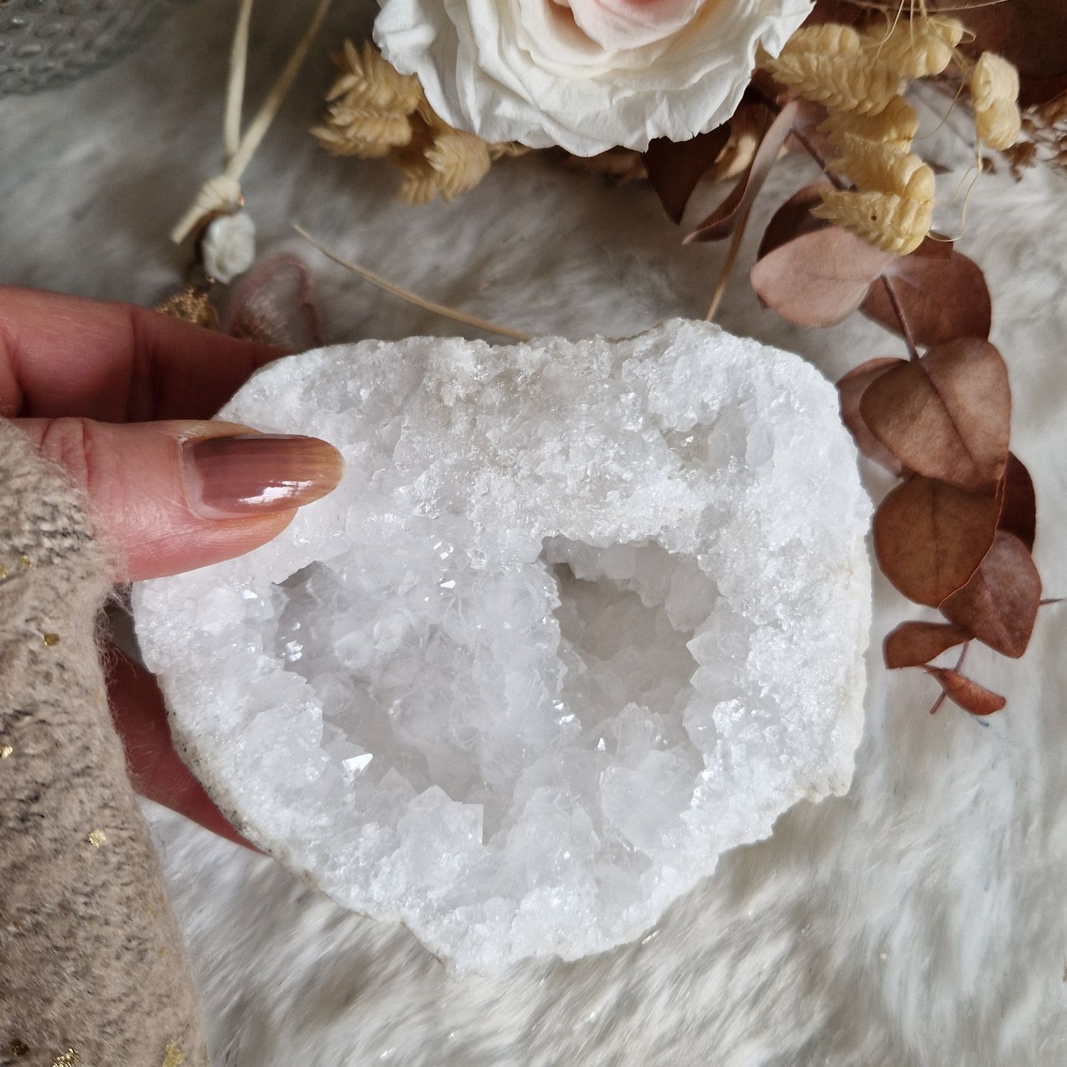 Géode de quartz extra