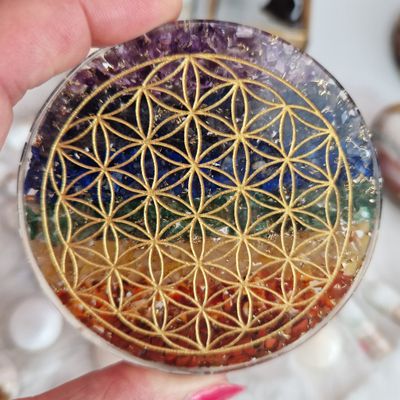 Disque orgonite 7 chakras