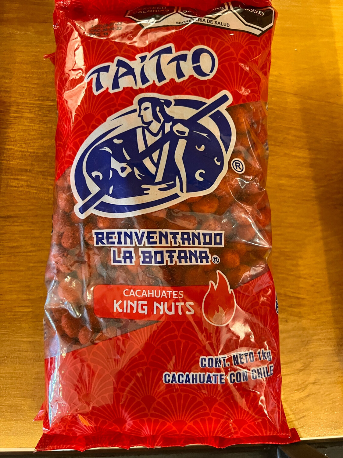 Cacahuate hot nuts enchilado 1 kilo marca taitto