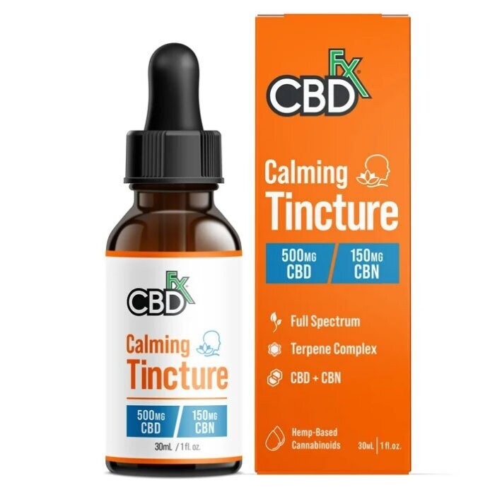 CBDFX CBD + CBN Calming Tincture 500mg - 150mg