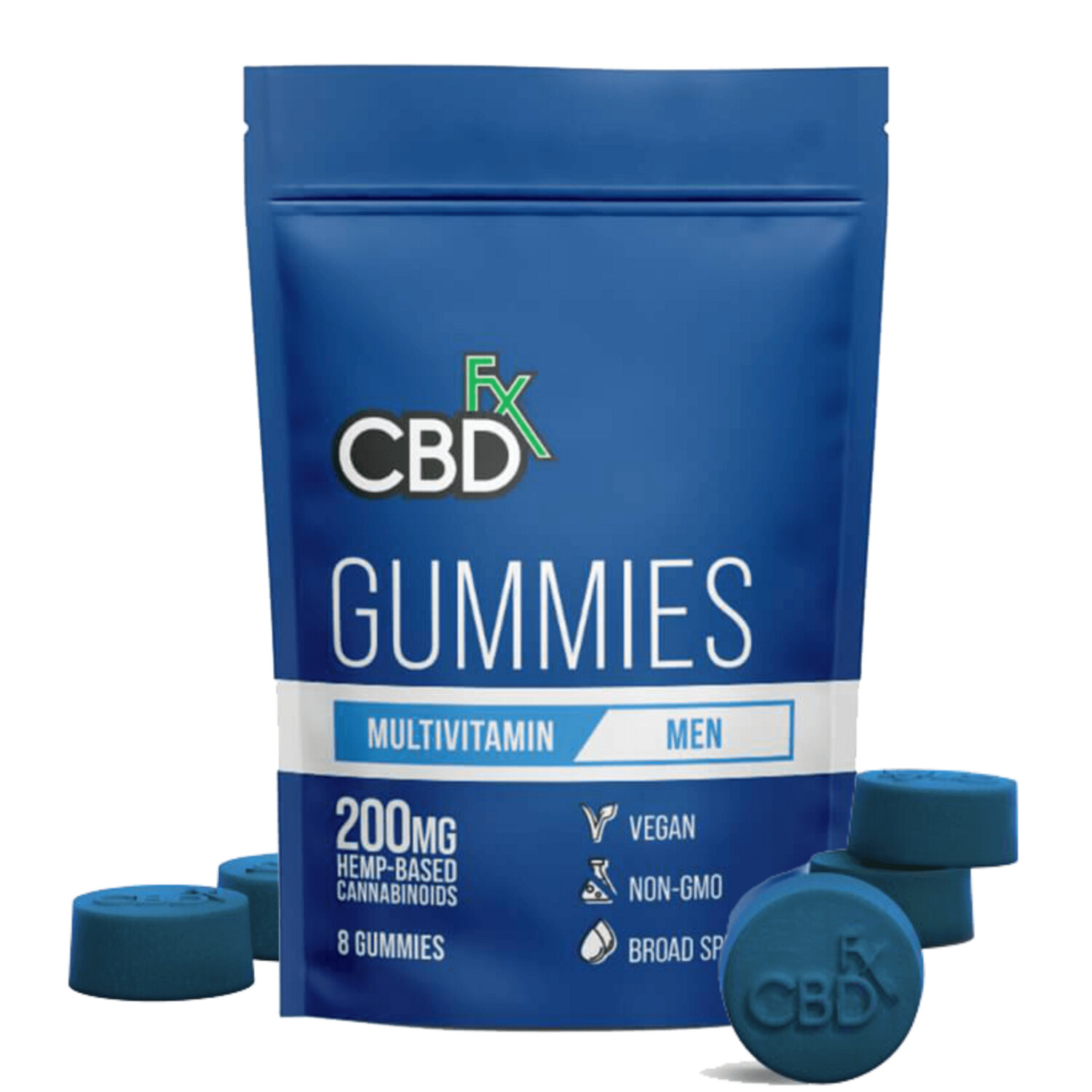 CBDFX Gummies with Multivitamin For Men, To-Go Pack