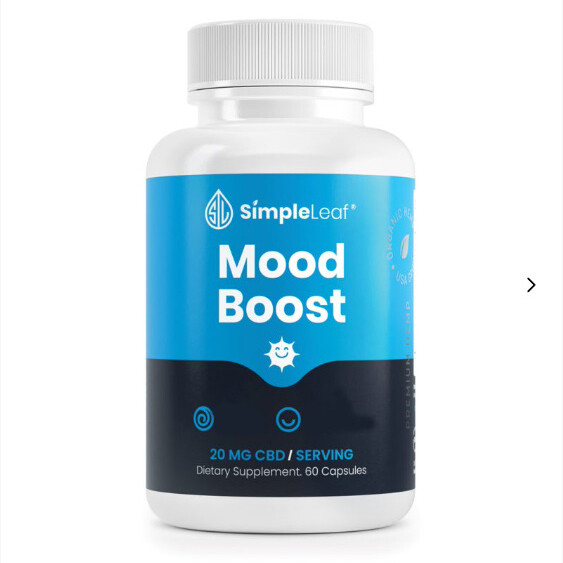 Simple Leaf CBD Capsule Mood Boost 1200mg