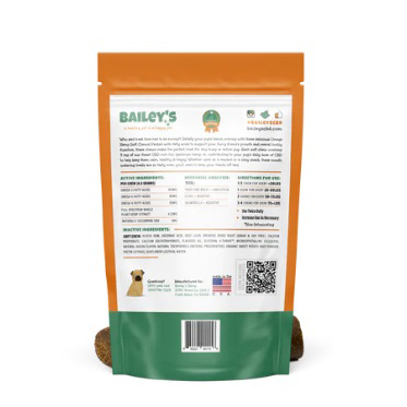 Bailey's Bacon Flavored Omega Hemp Soft Chews - 5 Count On-The-Go Pack w/ 3MG CBD Per Chew