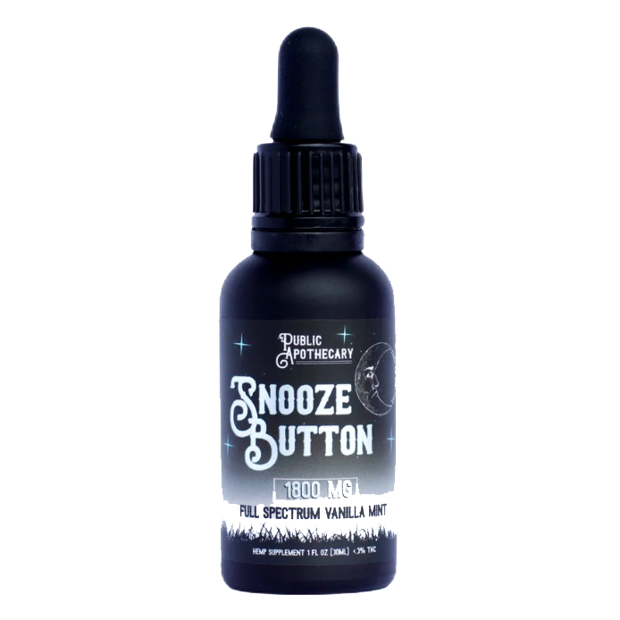 Snooze Button Vanilla Mint CBD + CBN + CBG Tincture for Sleep