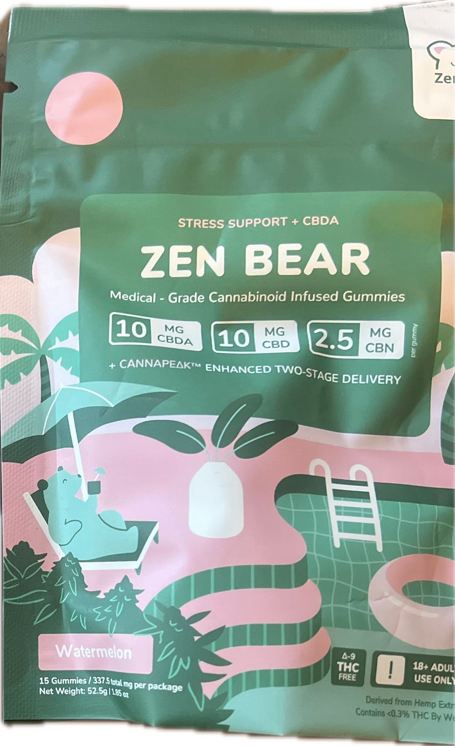 Zen Bear Gummy CBDA:CBD:CBN 15ct