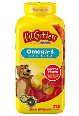 LIL CRITTERS OMEGA 3 DHA 180S