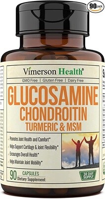 Vimerson Health Glucosamine Chondroitin Turmeric & MSM 90CT