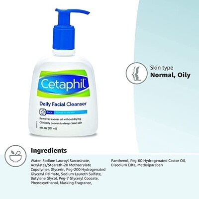 Cetaphil Daily Facial Cleanser 8 fl oz
