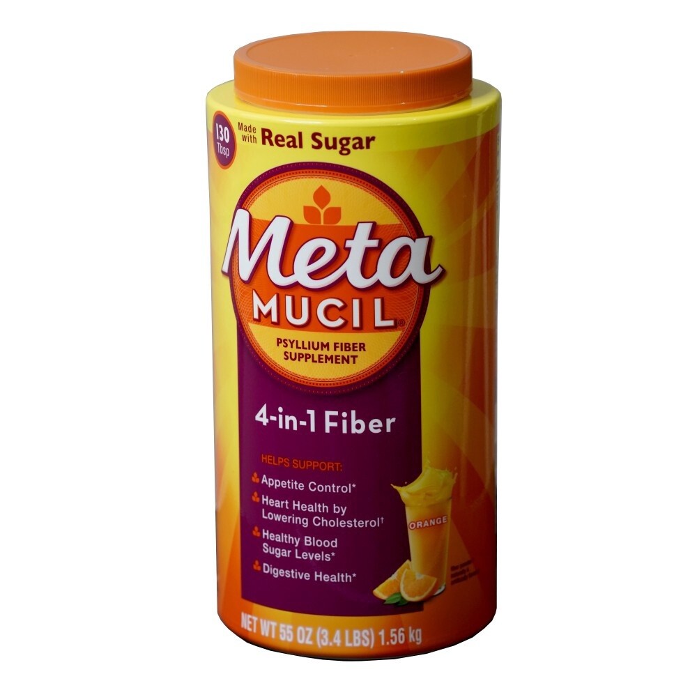 Metamucil Orange 55Oz With Real Sugar