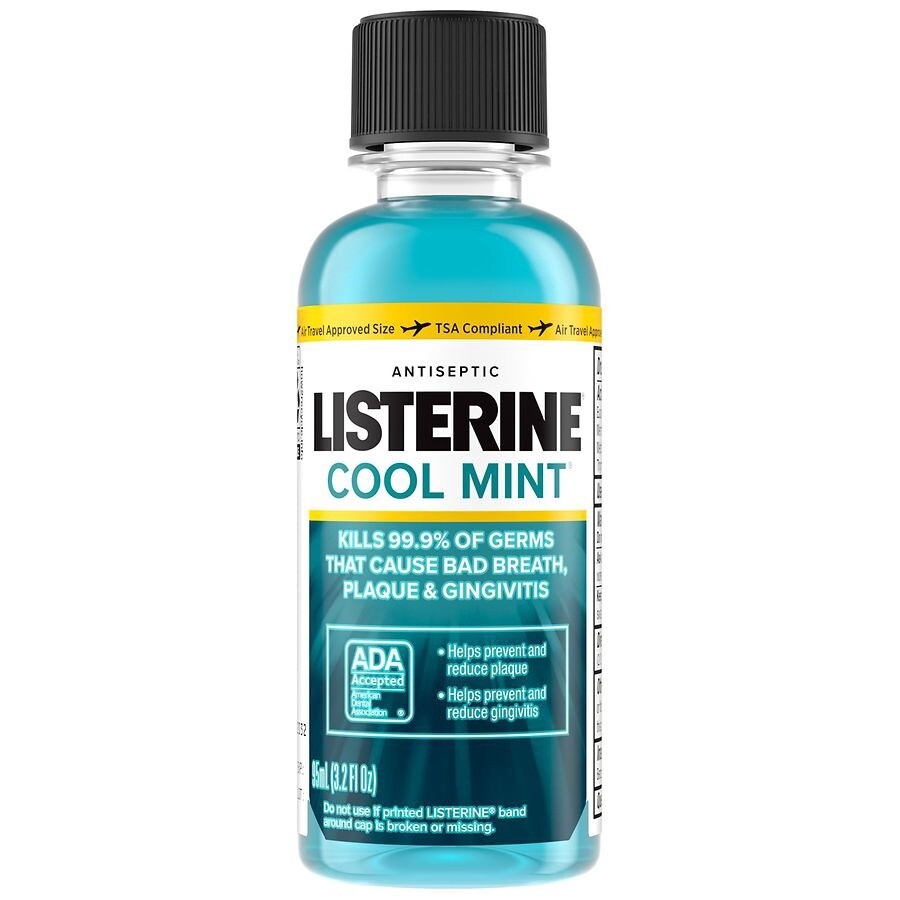 Listerine Antiseptic Mouthwash, Cool Mint Cool Mint3.2fl oz