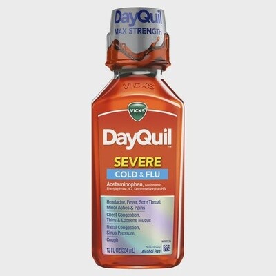 DayQuil™ SEVERE Maximum Strength Cough, Cold & Flu Daytime Relief Liquid 12oz