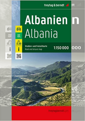 (A01) - Albanien Landkarte 1:150 000 freytag & berndt (2023)