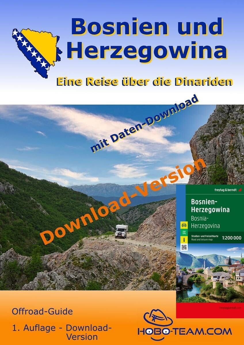 (BIH04) - Bosnien und Herzegowina Offroad-Guide - Download-PDF mit Landkarte Print
