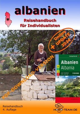(A12) Albanien Reisehandbuch - digital/PDF-Download-Version mit Landkarte Printversion
