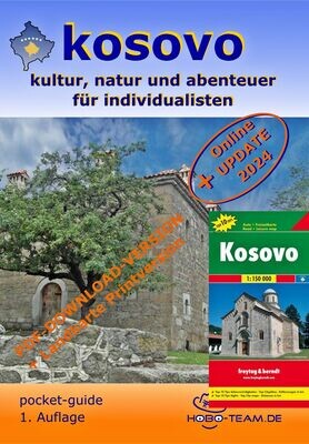 (RKS3) Kosovo Reisehandbuch pocket-guide - digital/PDF-Download-Version mit Landkarte Printversion