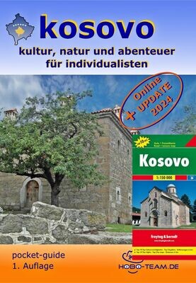 (RKS1) Kosovo Reisehandbuch pocket-guide - DIN-A5 Buch mit Landkarte