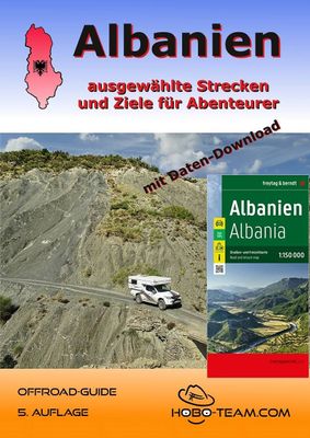 (A06) - Albanien Offroad-Guide - DIN-A4 Broschüre mit Landkarte