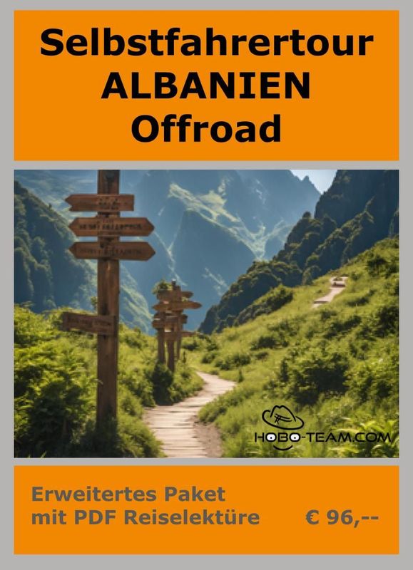 (SAO02) Selbstfahrer Albanien - Offroad Basis 2025 plus digital/PDF-Lektüre