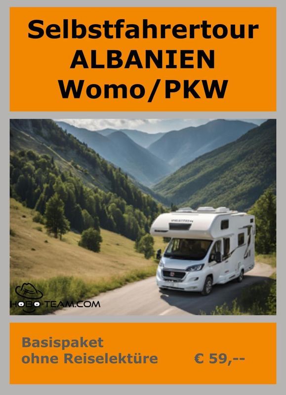 (SAW01) Selbstfahrer Albanien - Womo/PKW Basis 2025