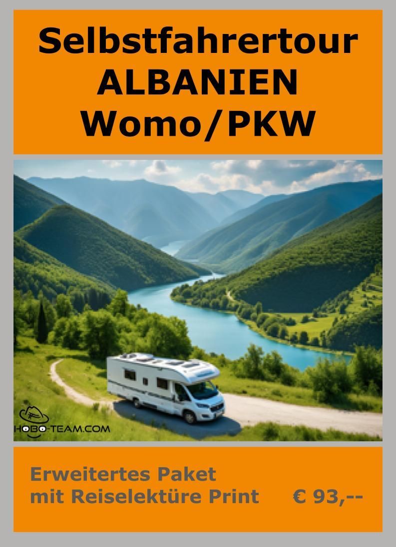 (SAW03) Selbstfahrer Albanien - Womo/PKW Basis 2025 plus Print Reiselektüre