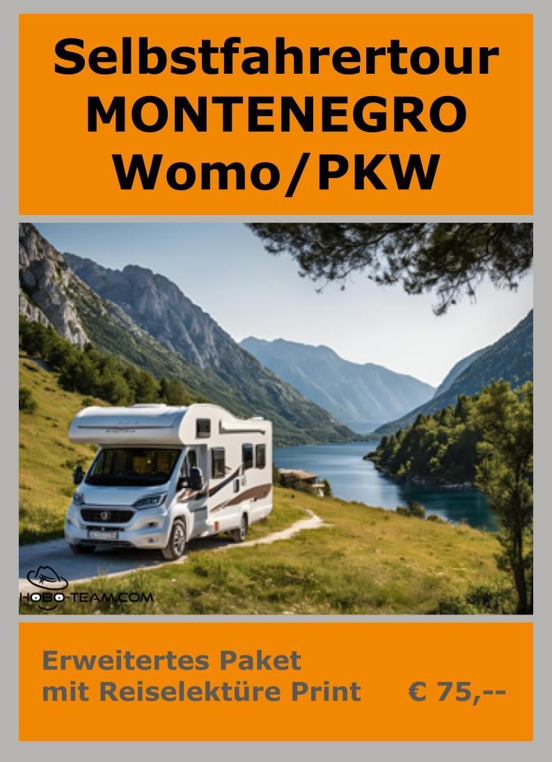 (SMW03) Selbstfahrer Montenegro - Womo/PKW Basis 2025 plus Print Reiselektüre