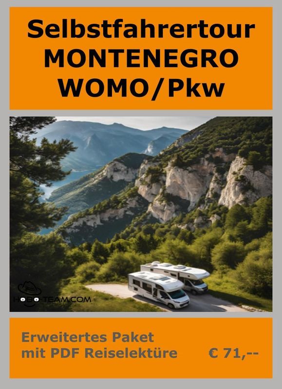(SMW02) Selbstfahrer Montenegro - Womo/PKW Basis 2025 plus digital/PDF-Lektüre